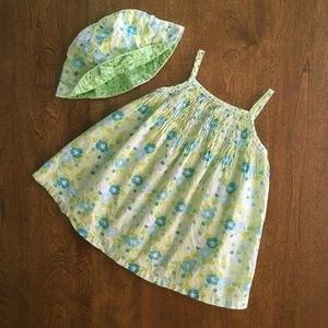 Danielle B. vintage dress and hat 6-9m